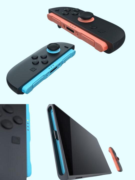 Switch 2全面曝光：磁吸手柄+双接口设计，性能直追PS4，6月发售稳了？