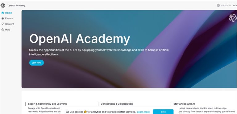 OpenAI 悄悄上线 OpenAI 学院，免费提供 AI 教育资源