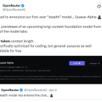 Quasar Alpha神秘亮相：首款“隐秘”长上下文模型开启免费体验