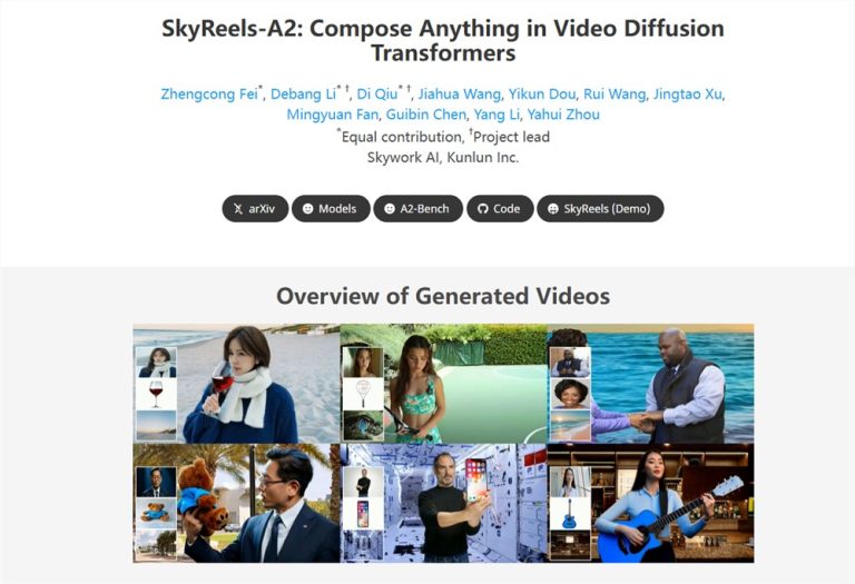 全新视频生成框架SkyReels-A2发布：可控视频生成技术再创新高度
