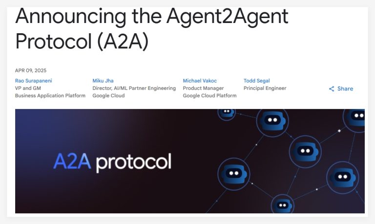 AI Agent巨变！谷歌重磅发布开源A2A协议，实现智能体间的自由“对话”