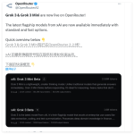 Grok3与Grok3Mini现已在OpenRouter上线