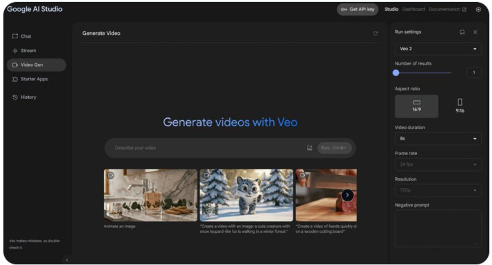Google Veo 2登陆AI Studio，免费试用开启AI视频创作新篇章