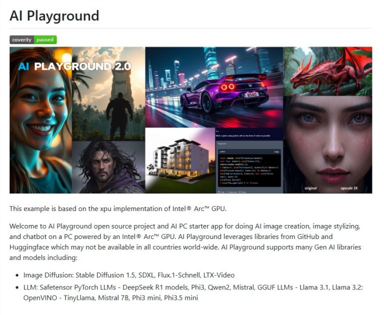 Intel开源AI Playground，Arc GPU赋能本地AI模型运行新体验