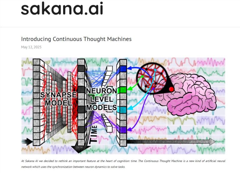 Sakana AI 扔出重磅炸弹：让机器像人一样“持续思考”