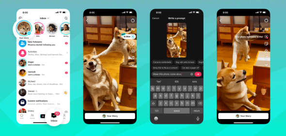 ​TikTok 推出新 AI 工具 “AI Alive”，轻松将照片变成视频