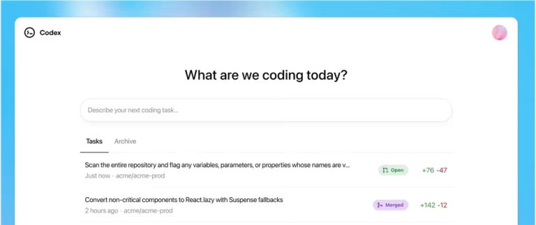 大幅提升工作效率！OpenAI 发布AI编程智能体 Codex
