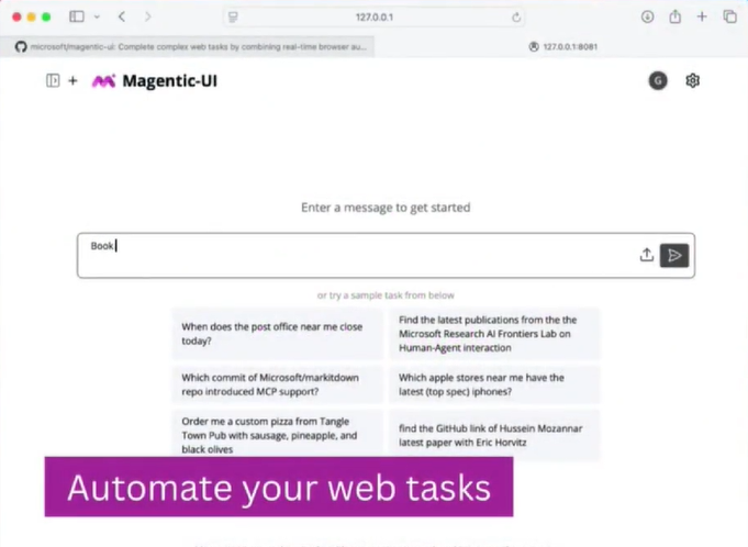 微软开源Magentic-UI，重新定义人机协同网页自动化