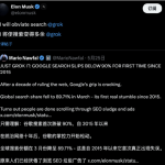 马斯克发声:“AI 将取代搜索”，Google 市场份额十年首跌破90%