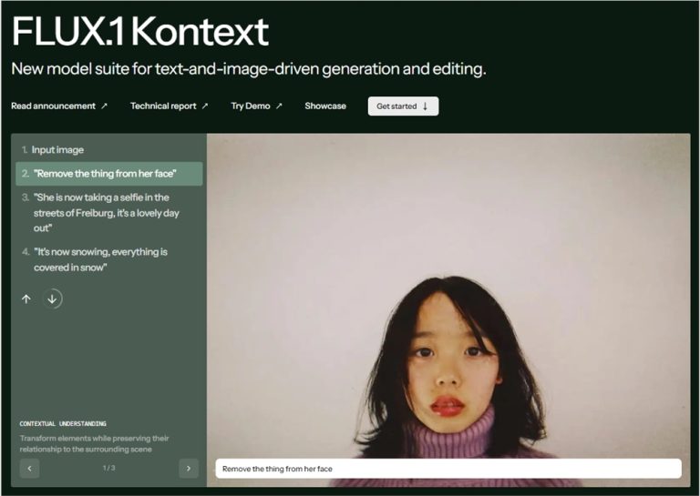 ​黑森林实验室推出 FLUX.1Kontext：可通过文本和参考图像对图像进行多次修改