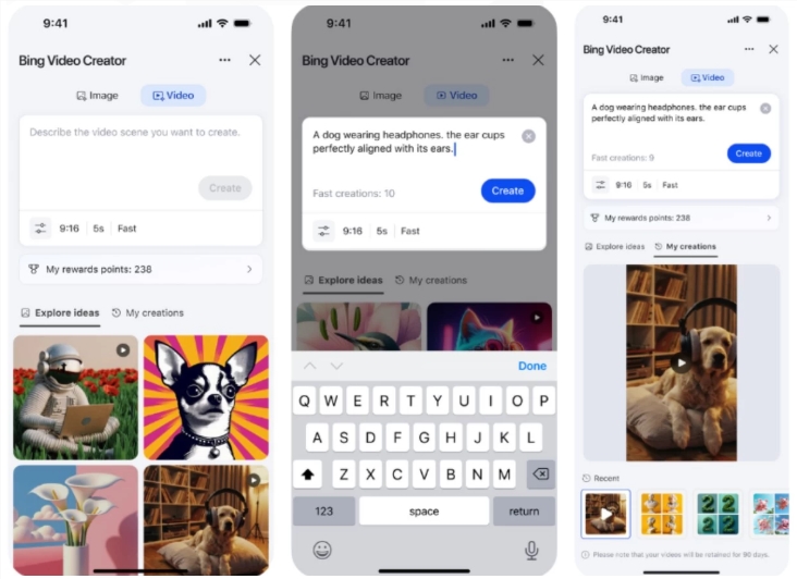 ​微软推出 Bing Video Creator，免费助力用户轻松创作 AI 视频