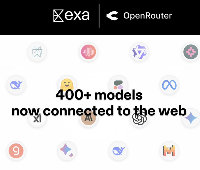 400+AI模型解锁网络搜索！Exa联手OpenRouter引爆RAG革命