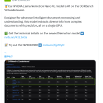 英伟达发布Llama Nemotron Nano VL AI：登顶 OCRBench，高精度文档处理解决方案