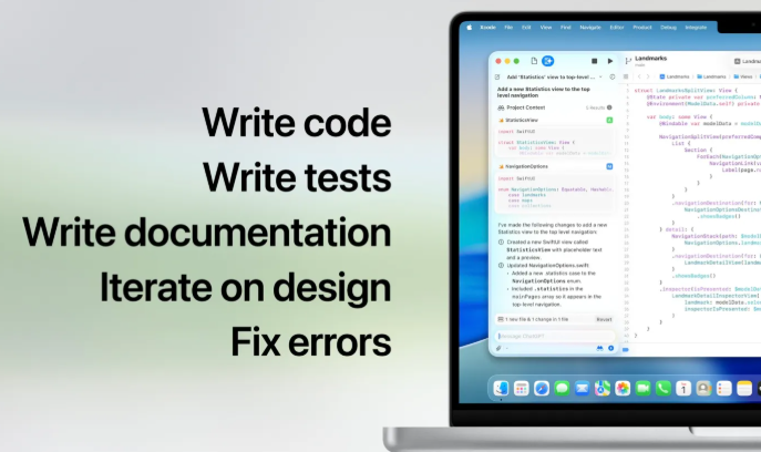 苹果将 ChatGPT 和其他 AI 模型引入 Xcode