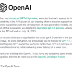 ​OpenAI 宣布 GPT-4.5 将在 API 中下线，开发者感到困惑与失落