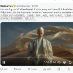 Midjourney推首个视频生成模型V1：最长支持21秒，每月10美元
